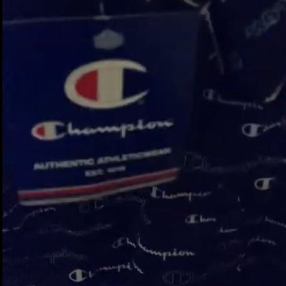 New Champion Black Printed Logo Long Sleeve Zippered Track Jacket WMN Size US XL - Picture 9 of 9